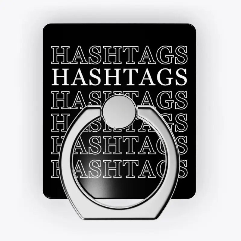 Hashtags Grip Ring